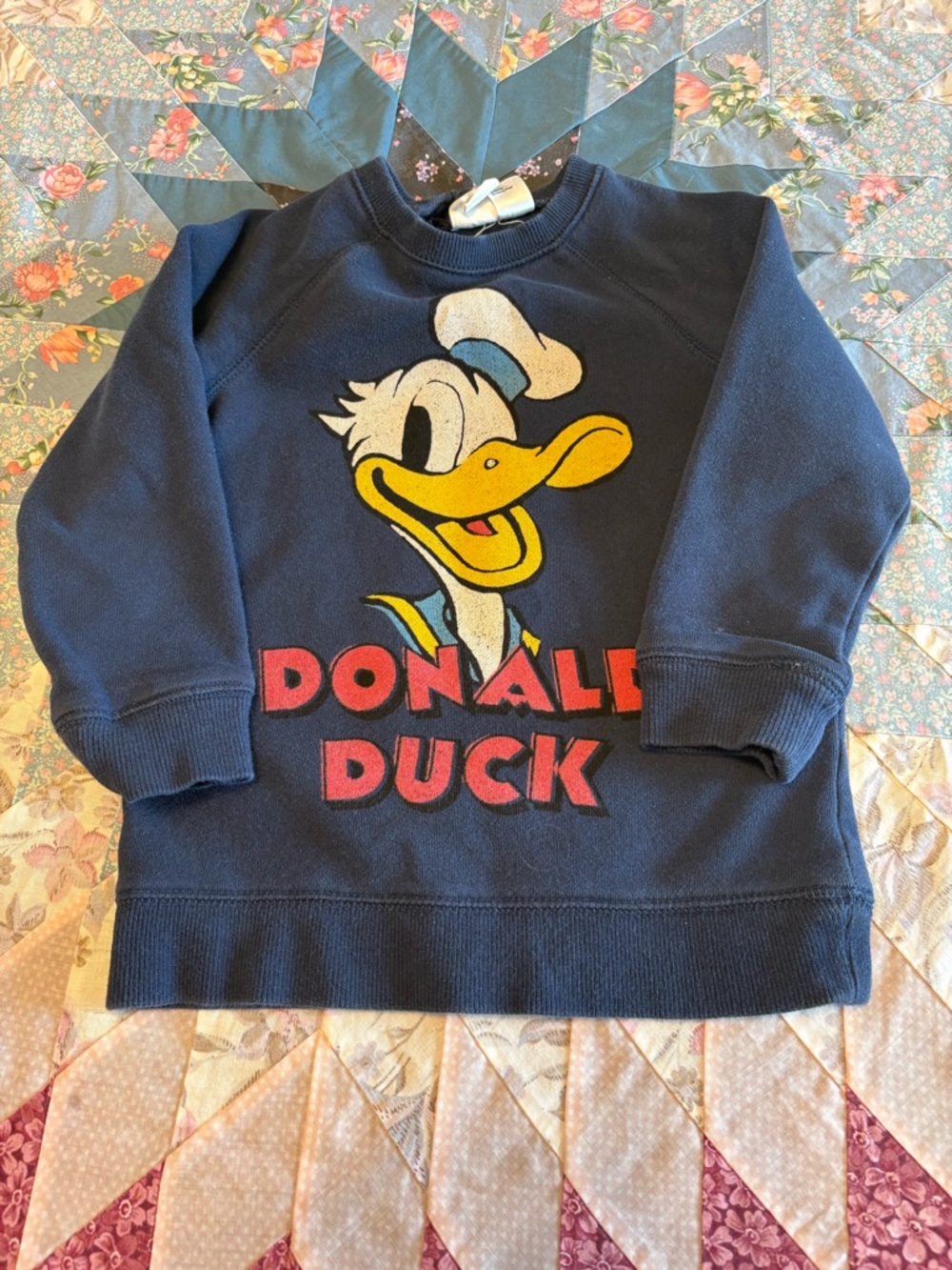 H&M x Disney Donald Duck Navy Graphic Sweatshirt
